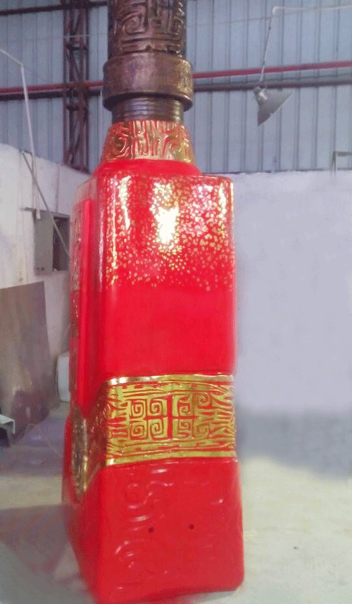 玻璃钢大型酒瓶雕塑