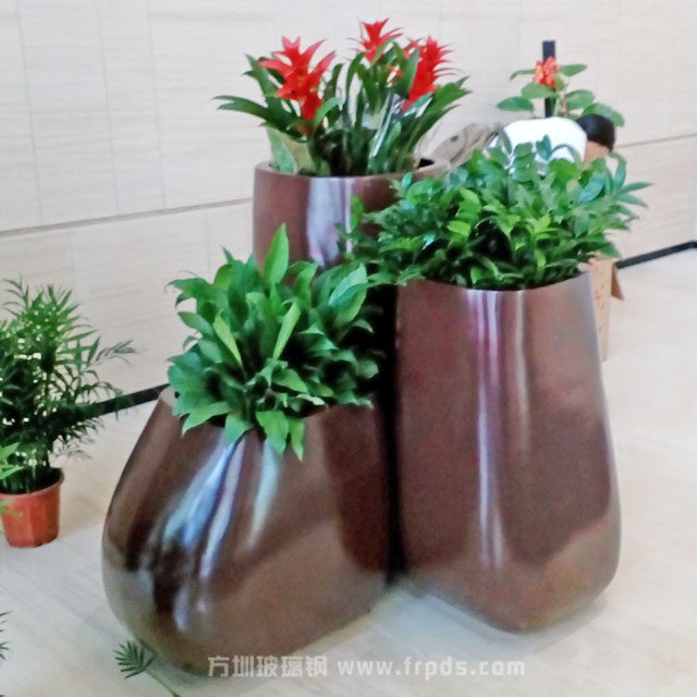 玻璃钢美陈花盆组合