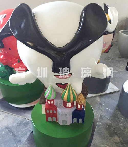 玻璃钢卡通公仔雕塑