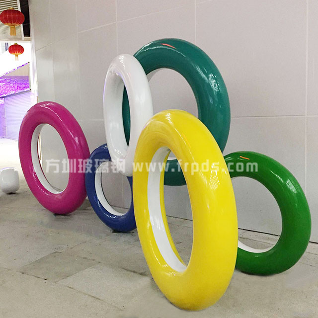 玻璃钢造型雕塑炫彩泡泡