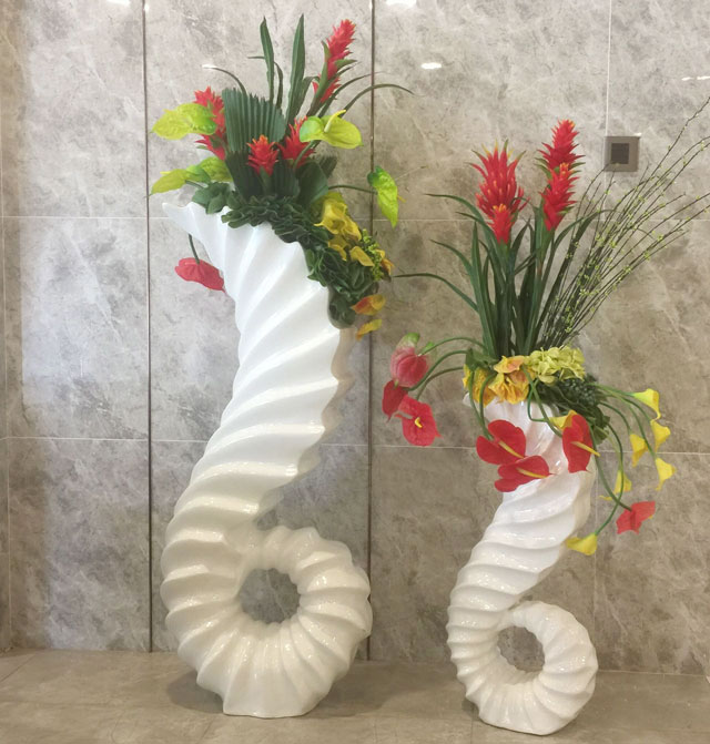 玻璃钢海马花盆