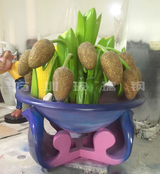 玻璃钢玉米花盆