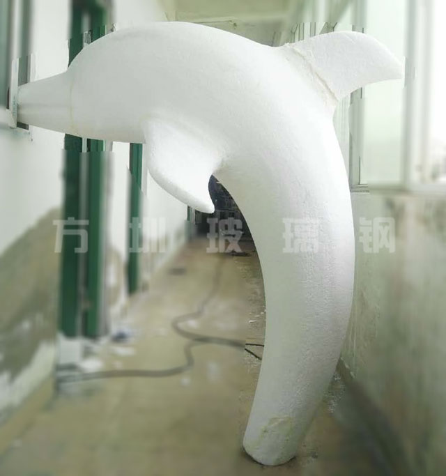 不锈钢造型海豚雕塑