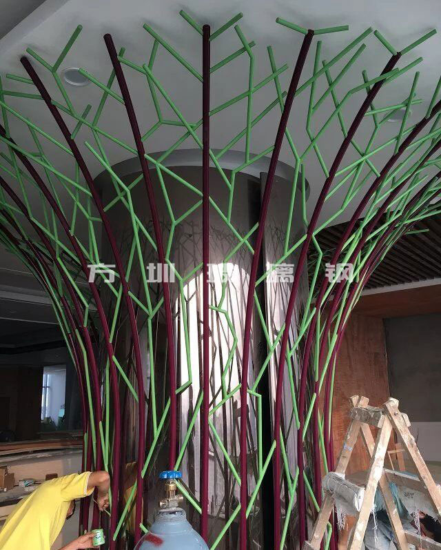 不锈钢造型树雕塑