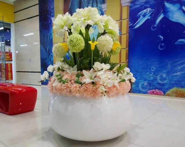 玻璃钢美陈花盆