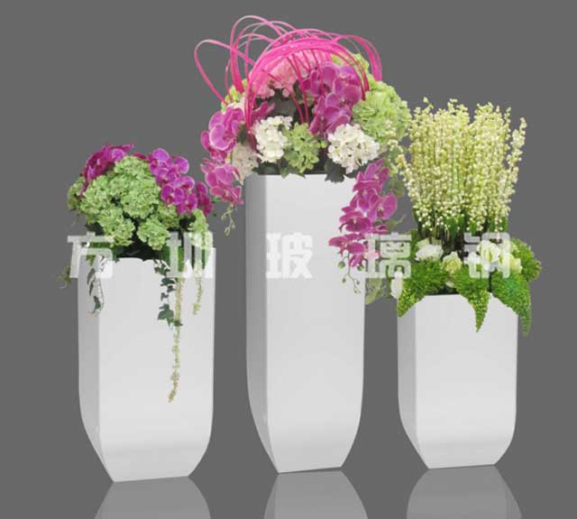 玻璃钢美陈组合花盆