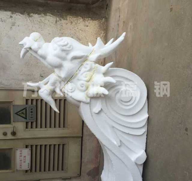 玻璃钢龙虎头雕塑