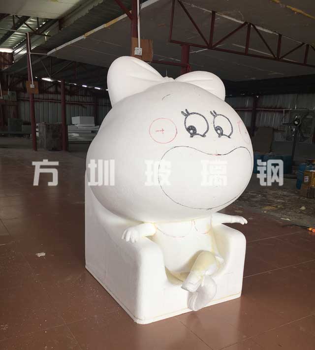 玻璃钢卡通美陈雕塑小天
