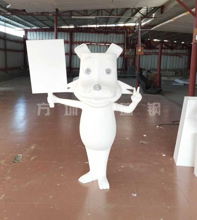 玻璃钢卡通豹子雕塑