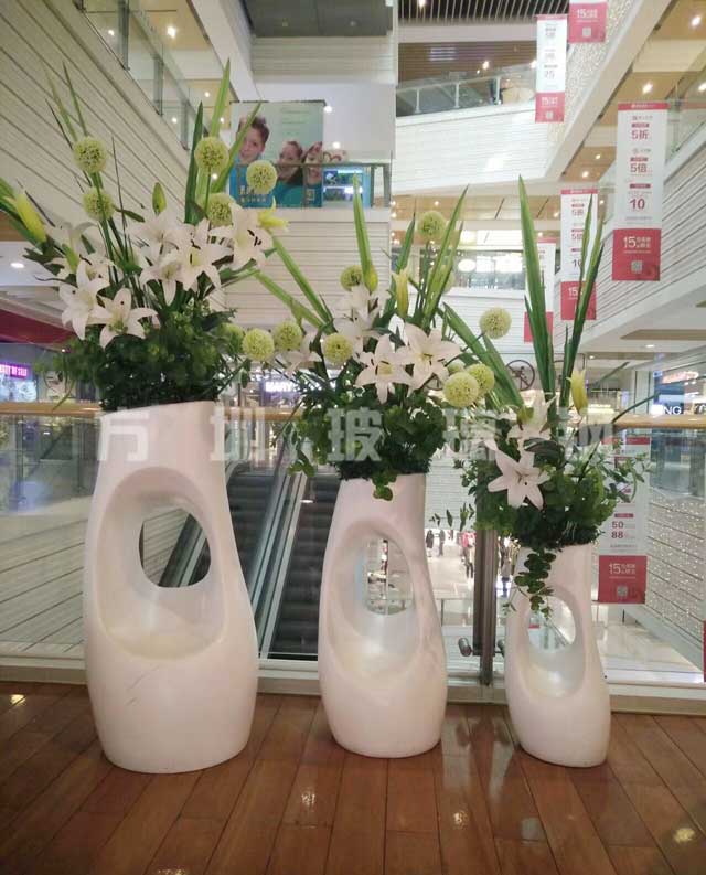 玻璃钢商场组合花盆