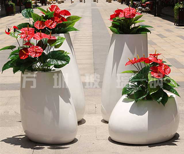 玻璃钢景观组合花盆