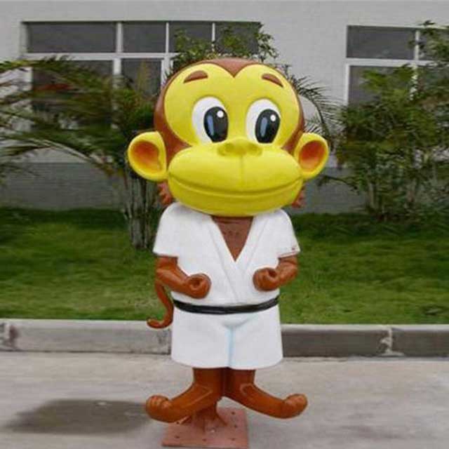 玻璃钢卡通猴子雕塑