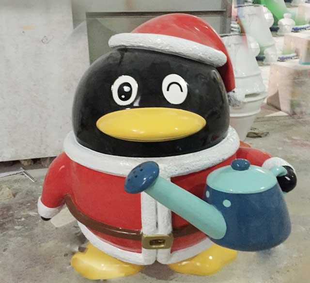 玻璃钢美陈雕塑企鹅