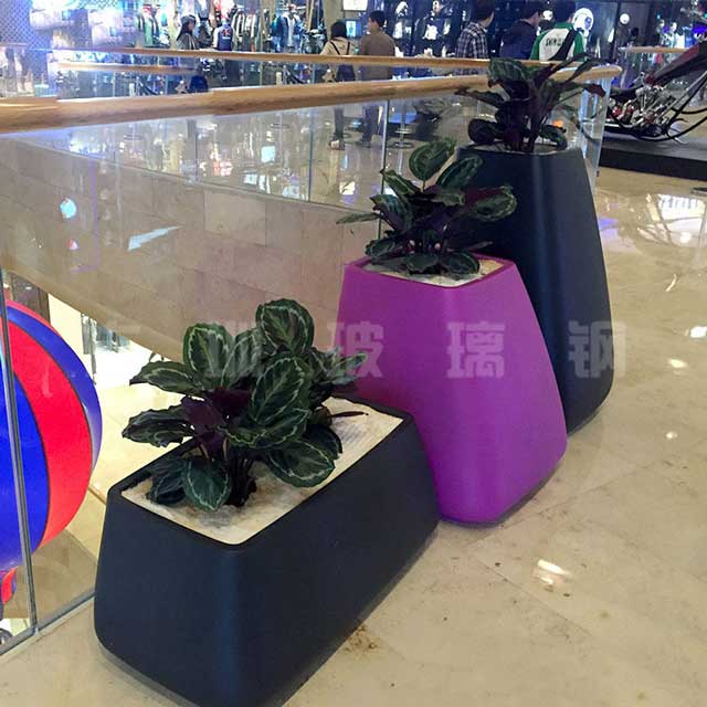 玻璃钢美陈组合花盆