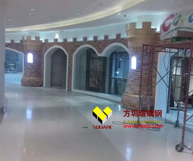 商场城堡玻璃钢造型装饰