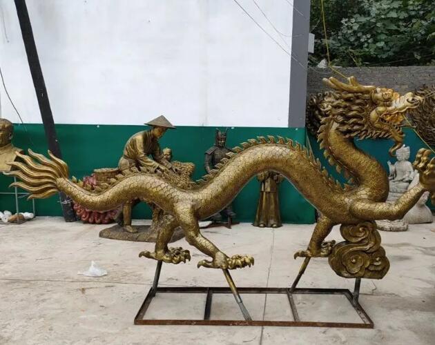 玻璃钢龙雕塑，中国神龙雕塑