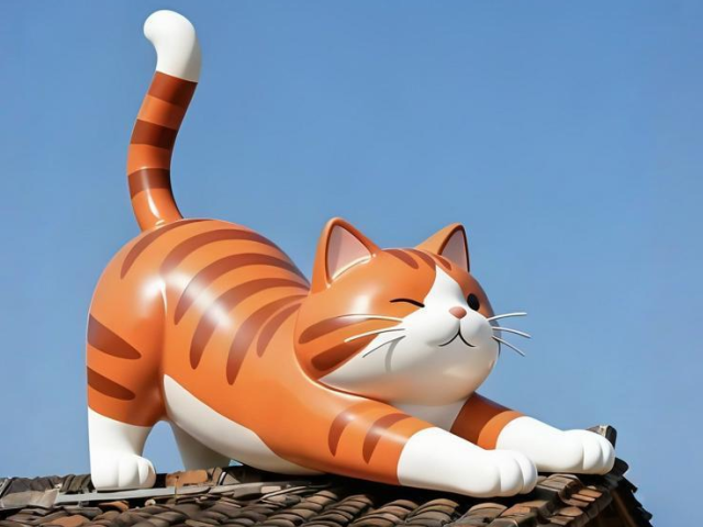 为城市造梦一只玻璃钢猫如何成为社区灵魂