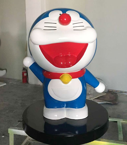 深圳玻璃钢卡通猫雕塑