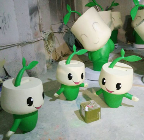 玻璃钢卡通雕塑工艺