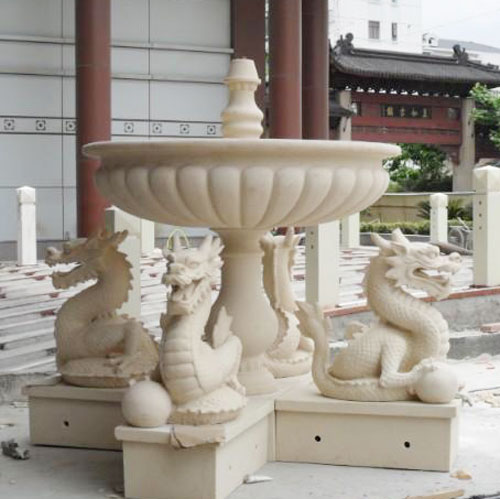 玻璃钢砂岩喷泉雕塑