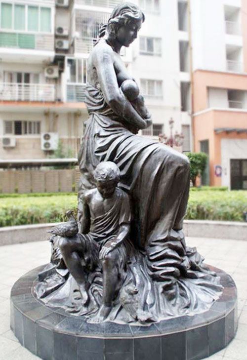 玻璃钢人物广场肖像雕塑