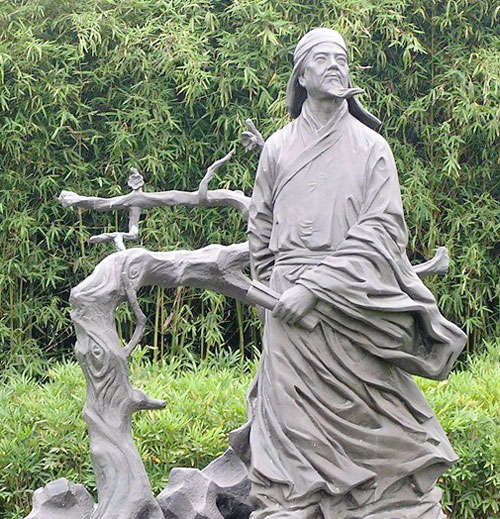 玻璃钢公园诗人肖像雕塑