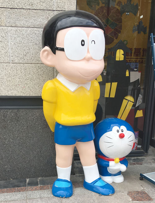 玻璃钢动漫人物圆雕雕塑
